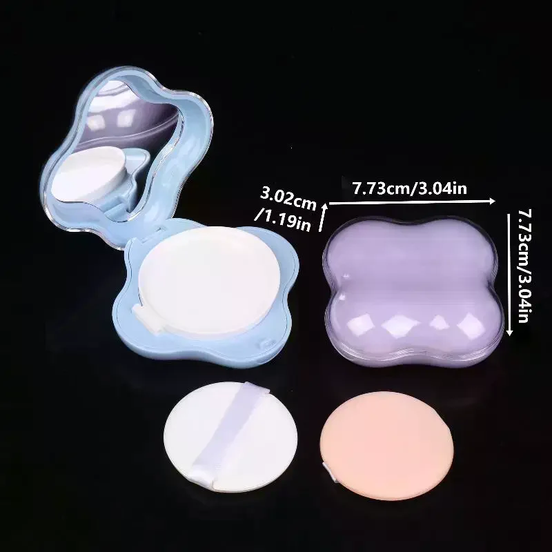 Air Cushion Foundation DIY Box Mini Cute Empty Puff Box Portable Mirror For Bb Cream Cosmetic Makeup Case Container With Sponge