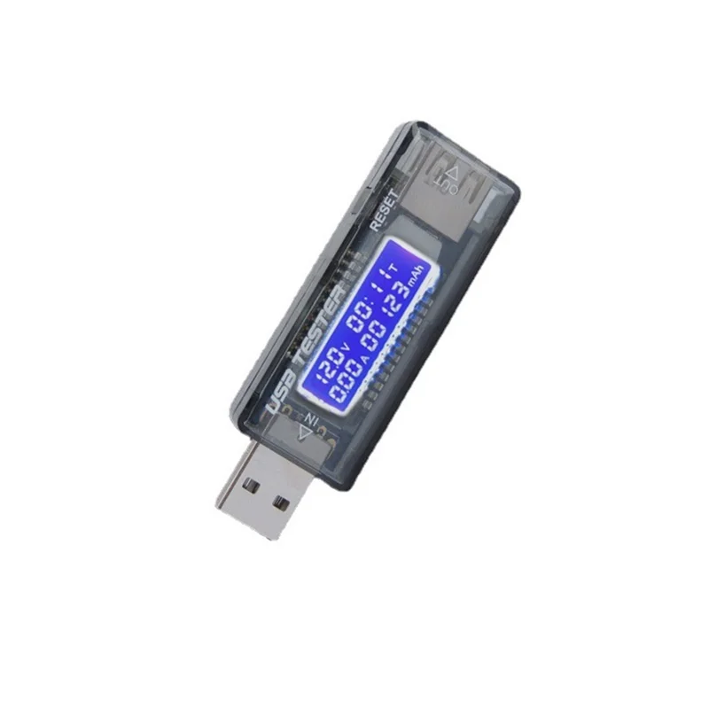 AB45 DC Mobile Power Charging Current Voltage Digital Monitor USB Tester Current 0-3A Voltage 4-20V Tester Dual Meter Display Te