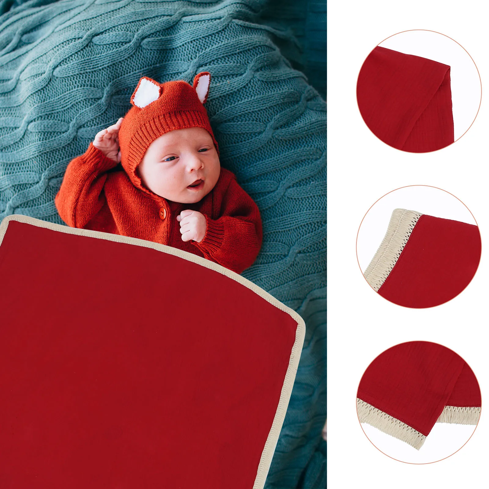 الطفل تكييف الهواء تلقي بطانية لينة القطن الحضانة الشاش بطانية لحديثي الولادة طفل سرير غطاء النوم الرضاعة الطبيعية #1