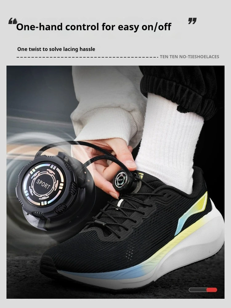 1 Pair New Automatic Shoelaces for Outdoor Sneakers Easy Install Swivel Buckle Thick Rope No-Tie Shoe Accessories