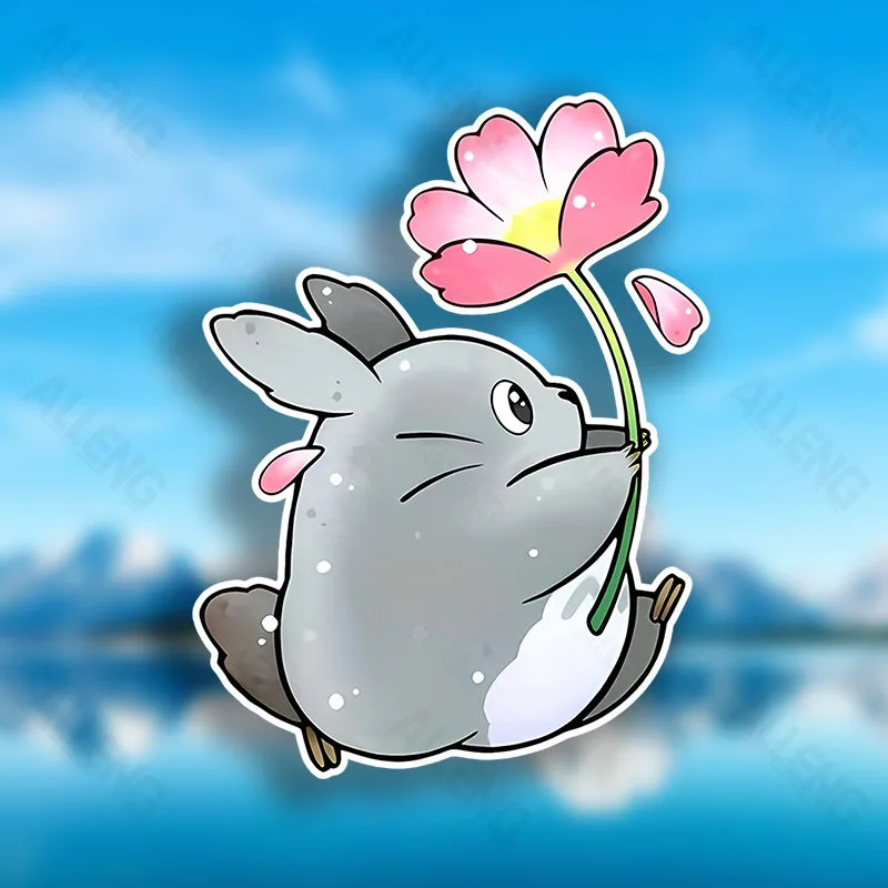1 peça adesivo emblema kawaii totoro – decoração legal para colecionáveis, caixas de ferramentas, projetos de artesanato, adequado para anime e amantes de design fofos