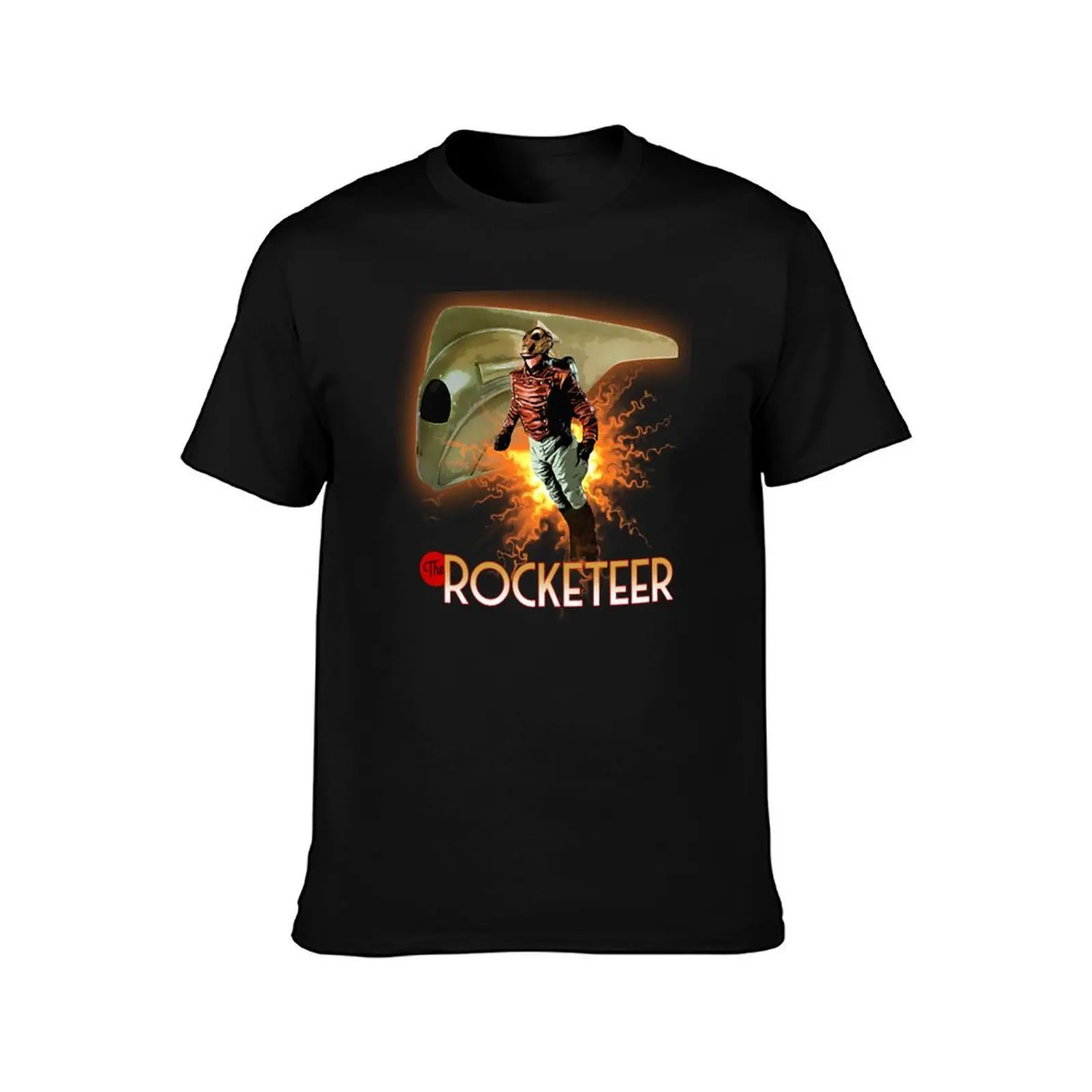 The Rocketeer T-Shirt Summer Casual Cotton Tee Oversized Streetwear Tops Vintage Graphic Print Loose Fit Short Sleeve