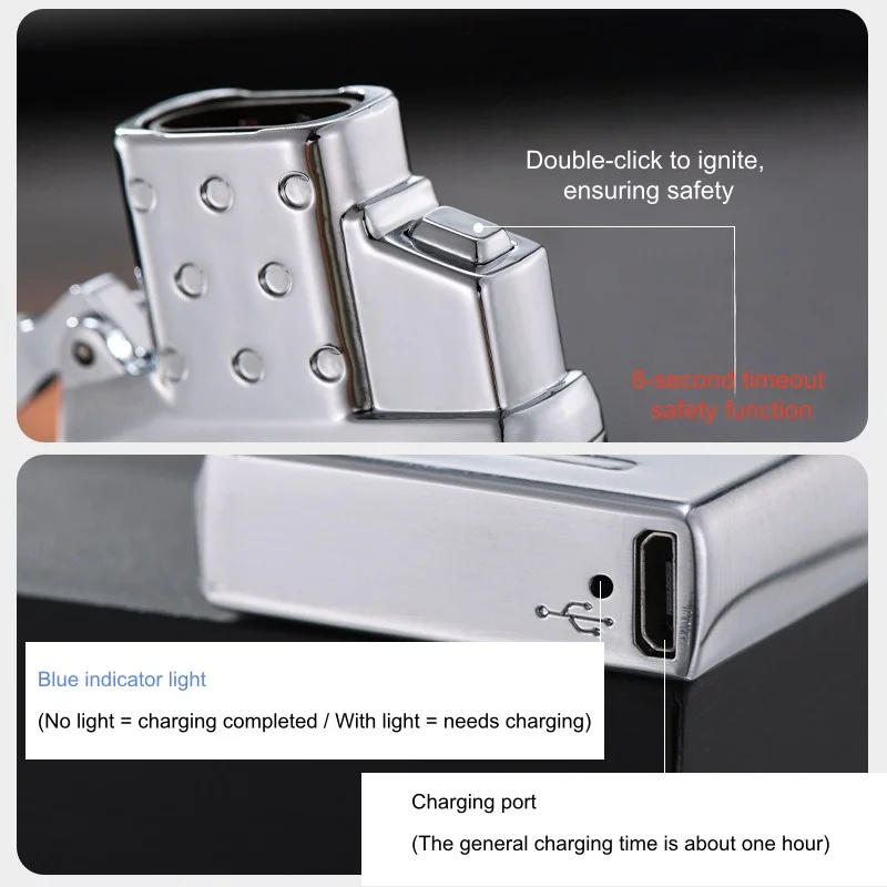 2026 Lighter Insert Compatible with Zorro Lighters Accessories: Gas/Arc Options Stainless Steel Insert Lighters Smoking Gifts view 5