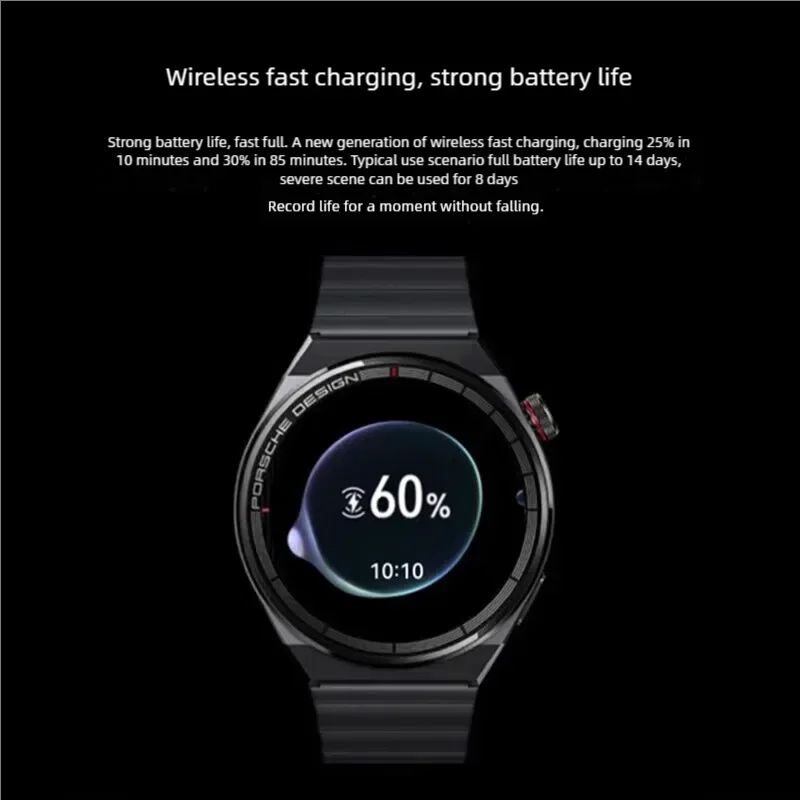 Huawei relógio inteligente gt 3 porsche design relógio esportivo temperatura corporal oxigênio no sangue monitoramento de freqüência cardíaca bluetooth chamadas