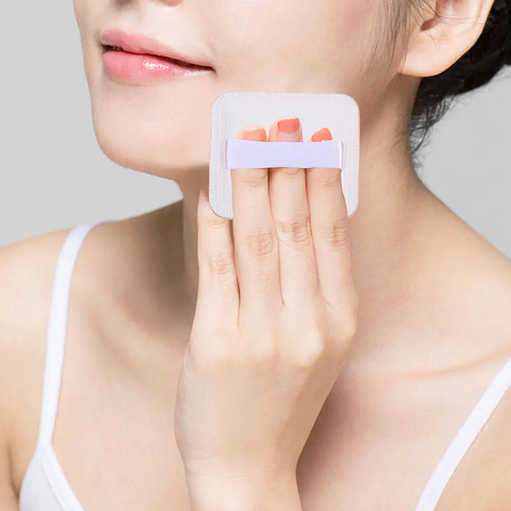 6Pcs Makeup Powder Sponges Compact Small Rectangular Dual Use Foundation Concealer Wet Dry Applicators