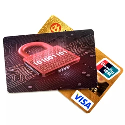 Customized Printable Anti-theft Credit Guard RFID Blocking Card NFC Signal Blocker for PVC Bank Card Protection 1000Pcs