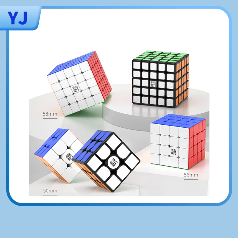 YJ Zhilong Mini 3x3 M 4x4 M 5x5 M Magnetic Speed Cubes Small Size YongJun Zhilong 3M 4M 5M Fidget Toys Cubo Magico Puzzle