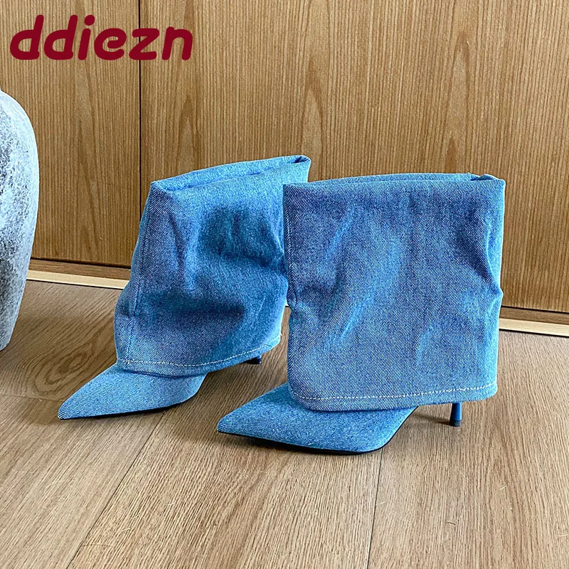 

Новые модные женские сапоги до колена с острым носком, женская обувь без шнуровки, женские современные сапоги на тонком каблуке, туфли-лодочки