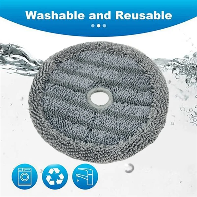 M02K-4PCS Vacuum Mop Pad For Dreame R10 /R20/T30/V12S/V16S/V15 Pro/T20 Pro/H20/H30 Pro Replacement Parts Vacuum Mop Cloth view 2