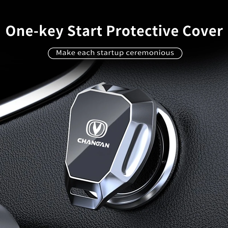 

Car One Click Start Button Protective Cover Auto Interior Accessories For Changan CS75 CS35 CS15 CS95 RAETON CX70 CS55 EADO CX20