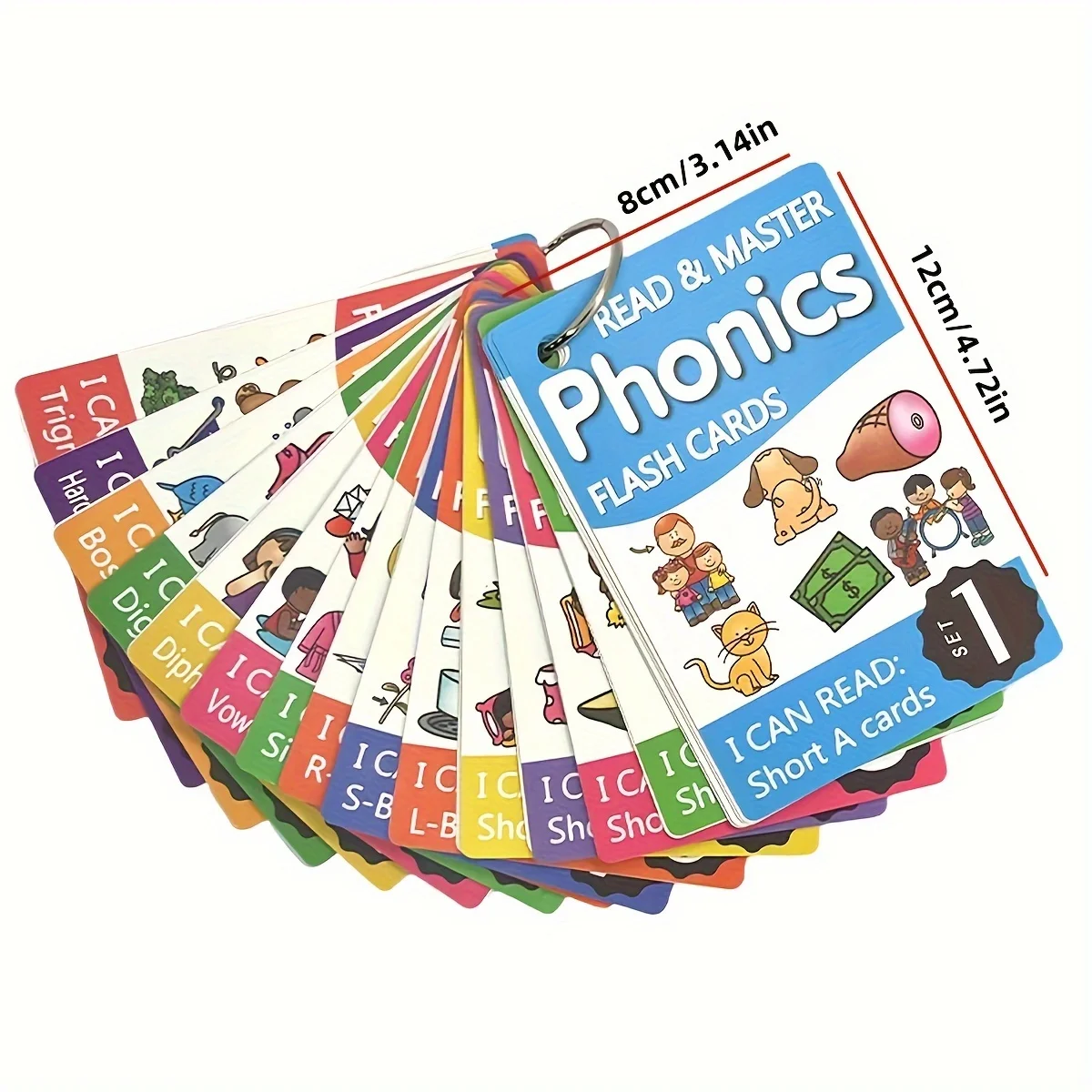 English Words Flash Cards for Toddlers Montessori Early Educational Learning Toys Cards Children Classroom Teaching Aids Card