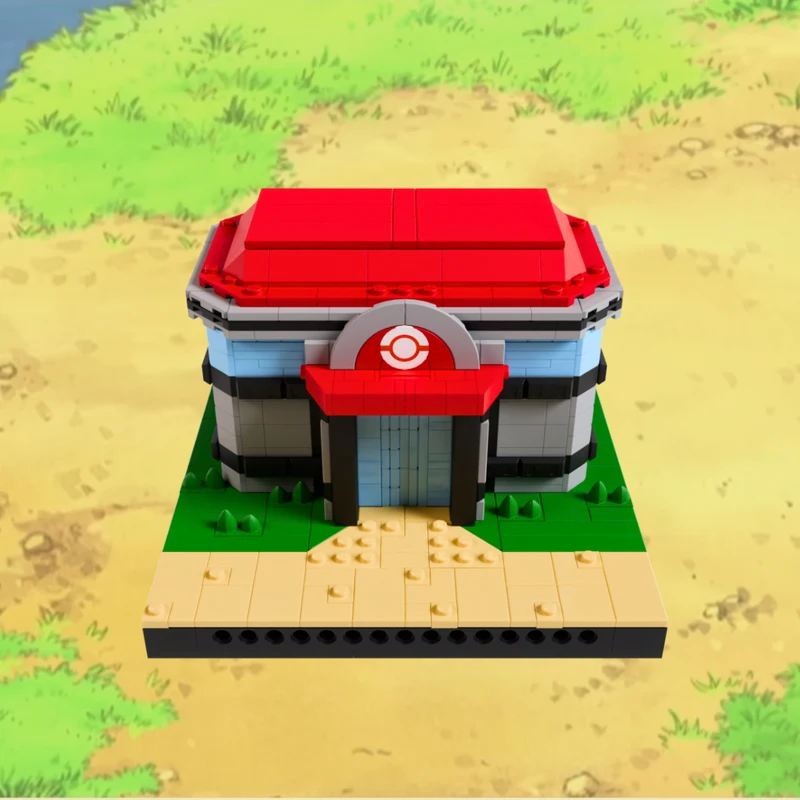 

563 шт. MOC Pokéss Monsters Center модульное здание DIY модель строительные блоки развивающие игрушки для детей подарок на день рождения сборка