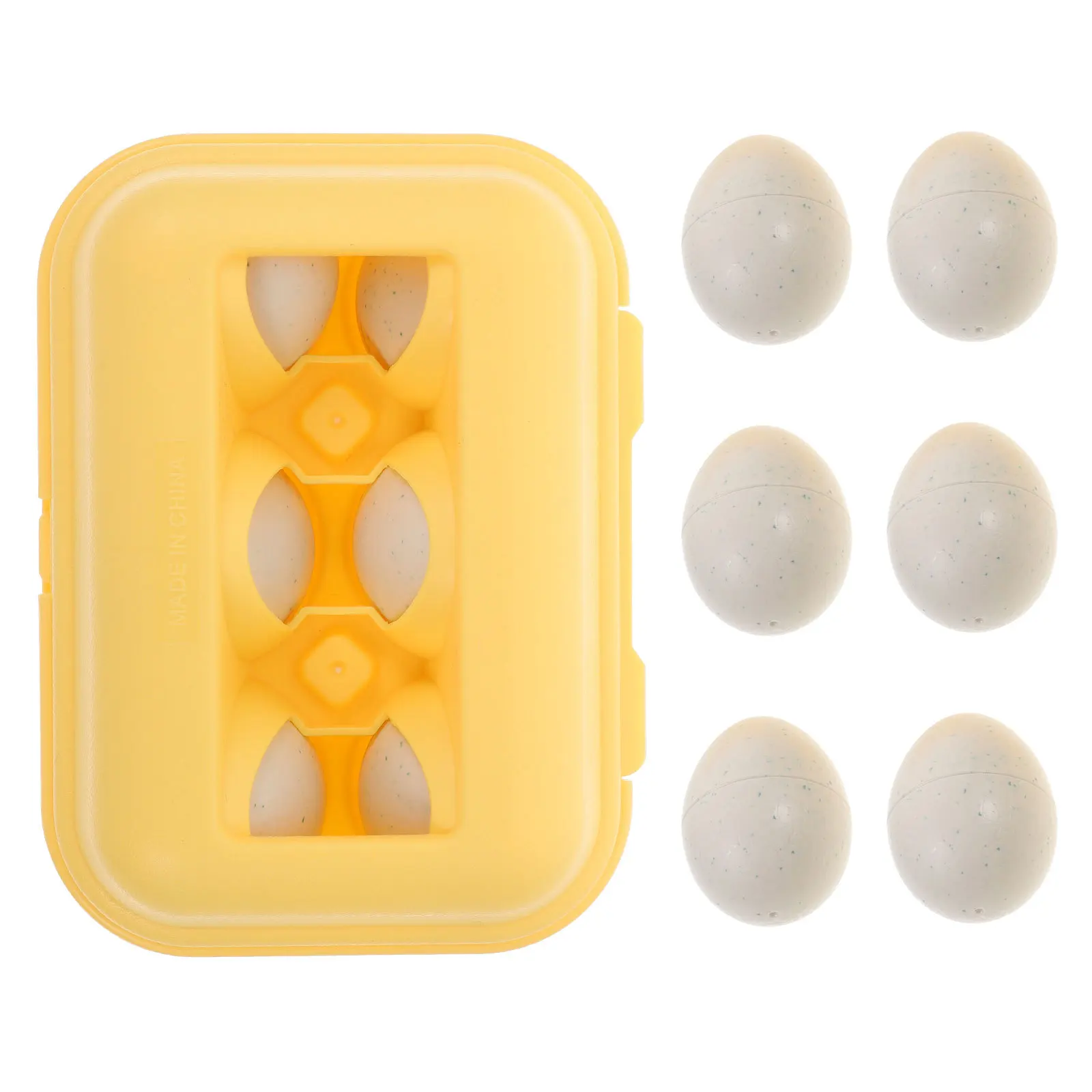 6Pcs Matching Eggs Smooth Surface Safe Educational Tool for Toddlers Color Shape Recognition Matching Eggs Egg Toys for Toddlers