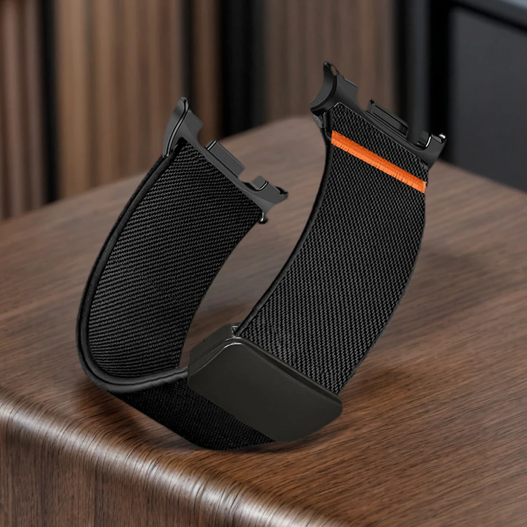 Magnetic Nylon strap For Samsung Galaxy Watch 8/8 Classic 46mm 40mm 44mm Elastic Bracelet For Correa Samsung Galaxy Watch 8 Band