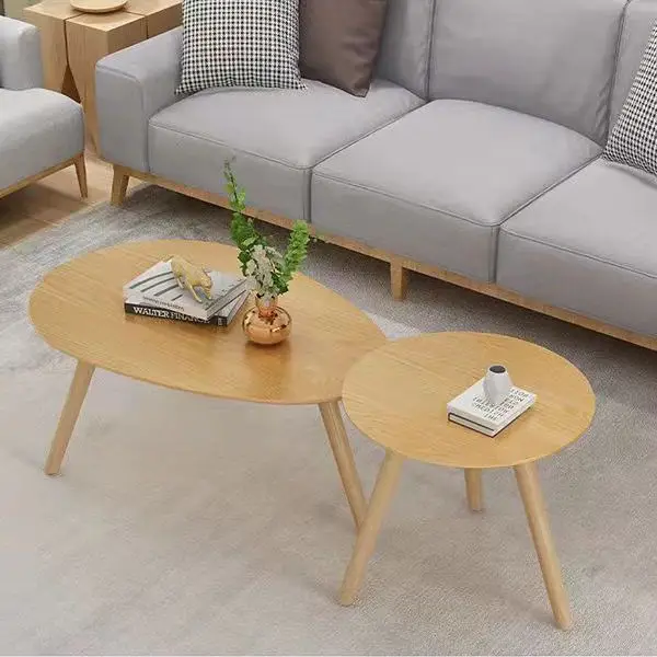 Solid Wood Small Coffee Table Window Sill Corner Coffee  Living Room Round Sofa Mini Small Side Table