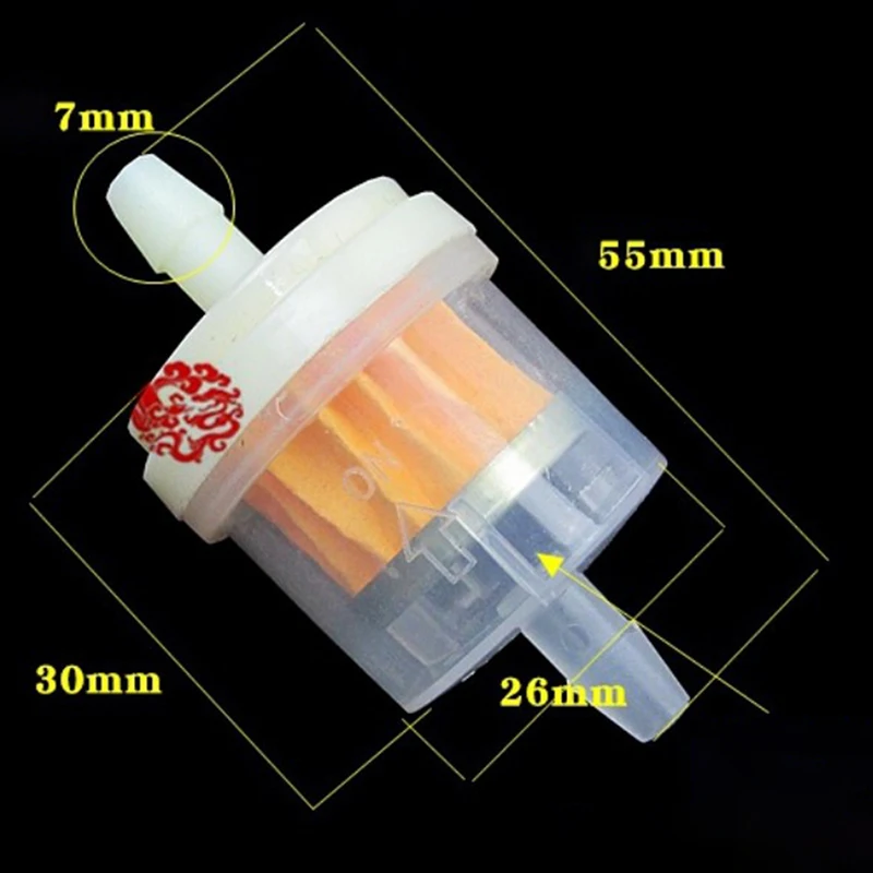 5pcs/set Car Dirt Pocket Bike Oil Filter Petrol Gas Gasoline Liquid Fuel Filter For Scooter Motorcycle Motorbike Motor