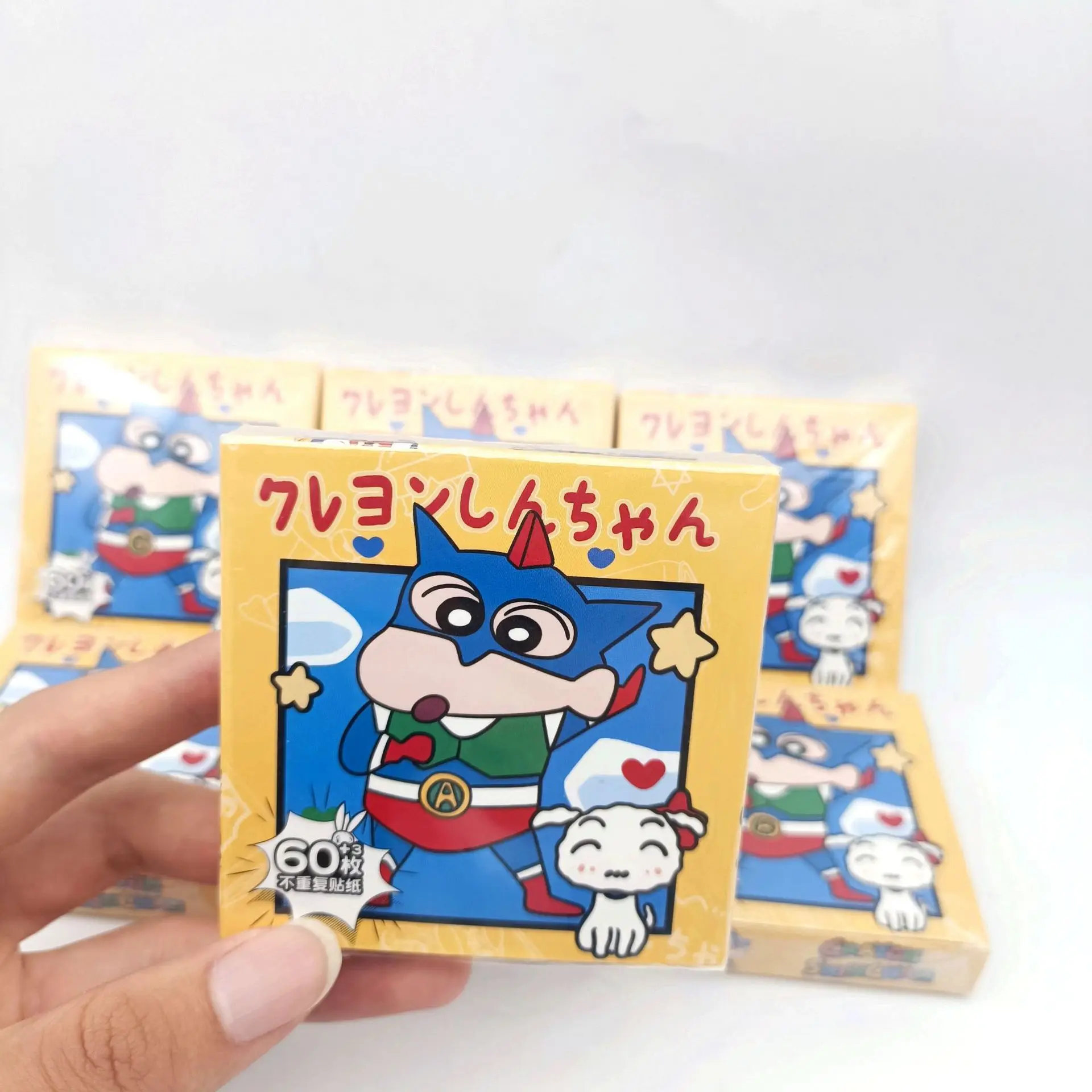 60Pcs/Box Crayon Shin-chan Handbook Stickers Cartoon Collage Decorative Scrapbooking Journal Stationery School Supplies Kids Toy