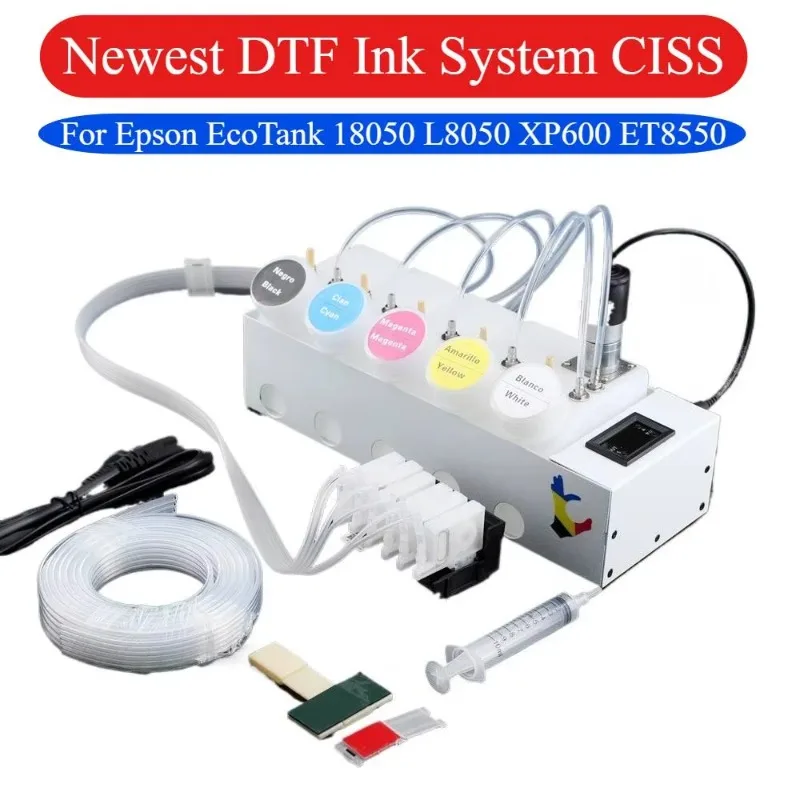 ET8550 DTF Convert Kit ET 8550 CISS With Printhead Adaptor Manifold Damper For Epson  L8050 L8180 L18100 XP600 Conversion Kits