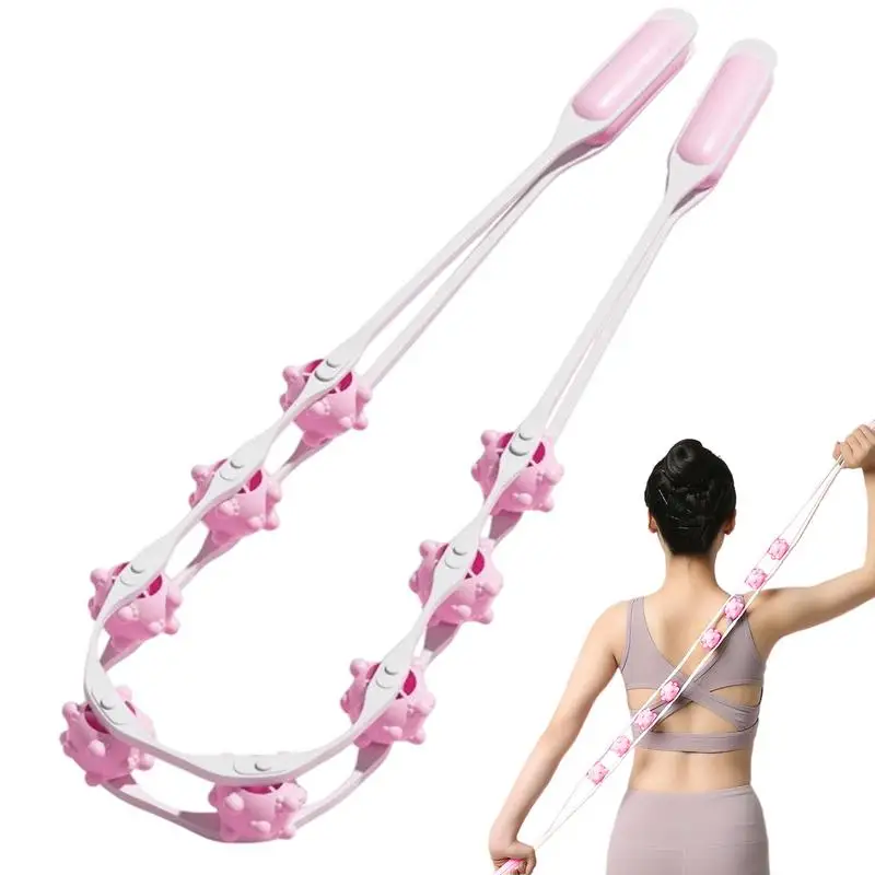 Rope Roller Massager Eight-wheel Acupoint Massage Roller Fitness Equipment And Accessories for Belly Fat Leg Body Waist Abdomen