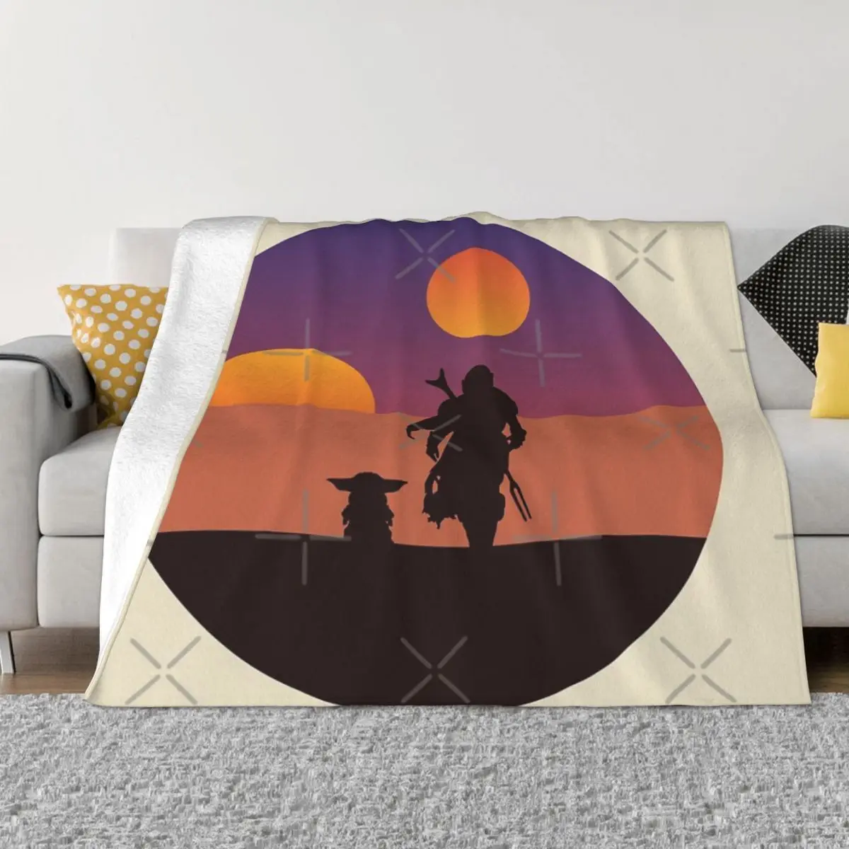 

Tatooine Silhouettes Anime Blankets Quilt For Bed Blankets And Blankets Throw Blanket