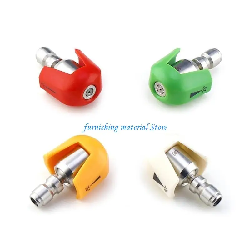 Y5GD 4PCS Stainless Steel Nozzle Car Wash Tips 1.2/1.4/1.6/2.0 Colored