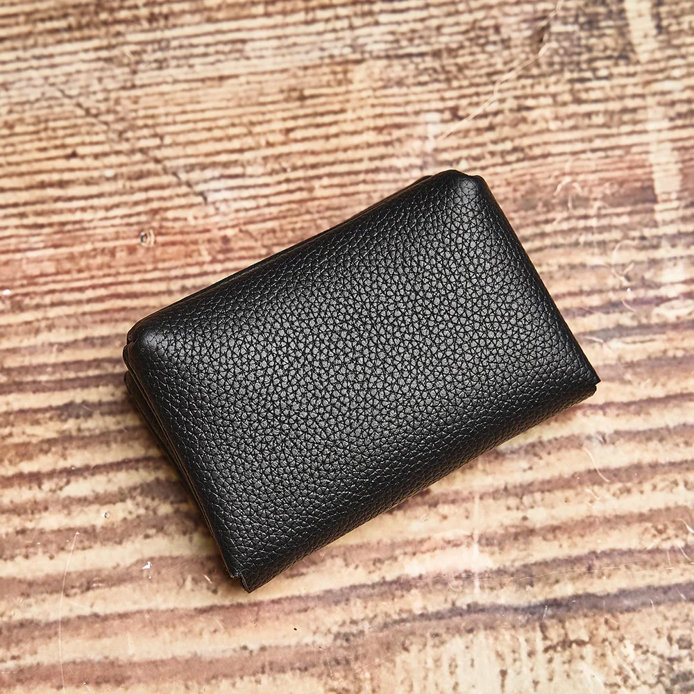 NUPUGOO Echtes Leder Retro Geldbörse männer Doppel Brieftasche Kleine Karte Tasche Männer Und Frauen Universal Münze Schlüssel Tasche – Detail 23