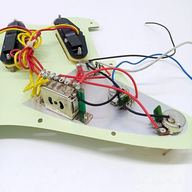 Smart-Mint Green 로드 일렉트릭 기타 픽가드 일렉트릭 기타 액세서리용 Wilkinson 픽업이 포함된 미리 배선된 픽가드