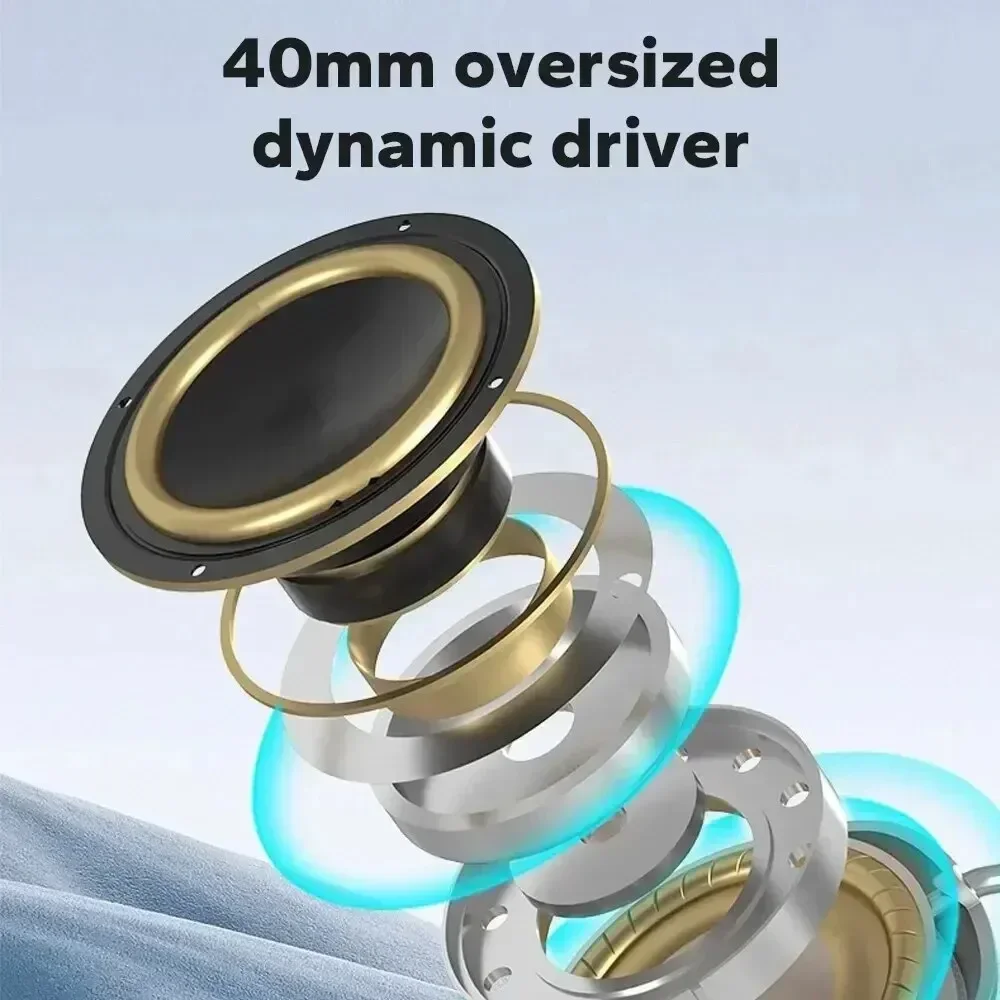 سماعة رأس بلوتوث لاسلكية جديدة مع ميكروفون: سماعة أذن ستيريو مصممة للرياضة والألعاب واتصال الهاتف بدون خياطة