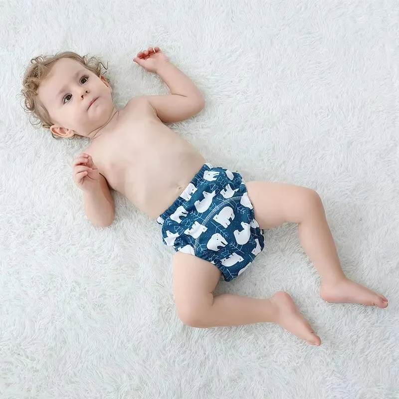 Baby Cotton Diapers Gauze Absorbent Breathable Waterproof Washable Cloth Diapers Children Diapers Babies Training pants