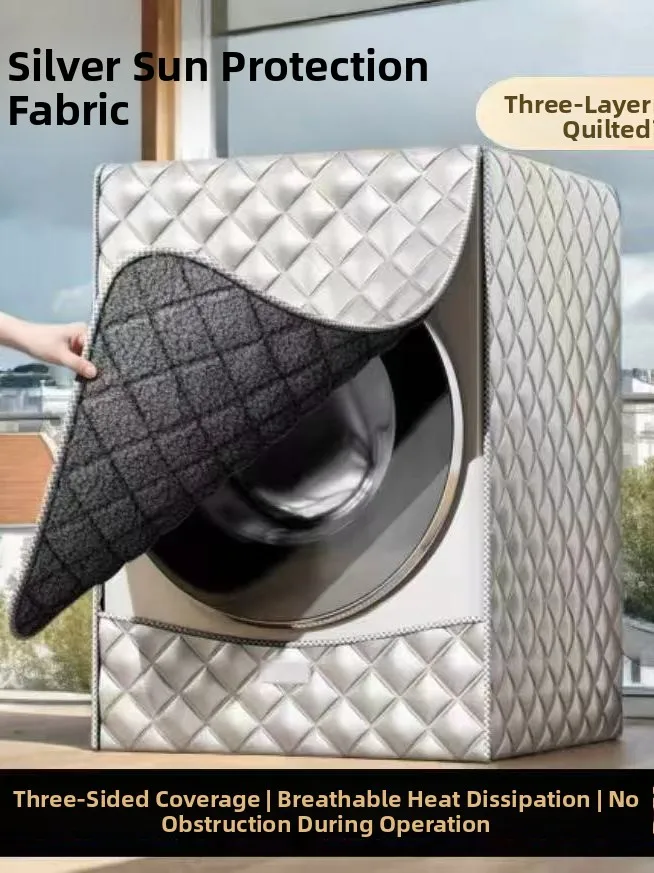 

Thiened Drum Waing hine Cover Balcony Heat Insulation Waterproof Auatic Universal Cover Cloth Home Dust Protection