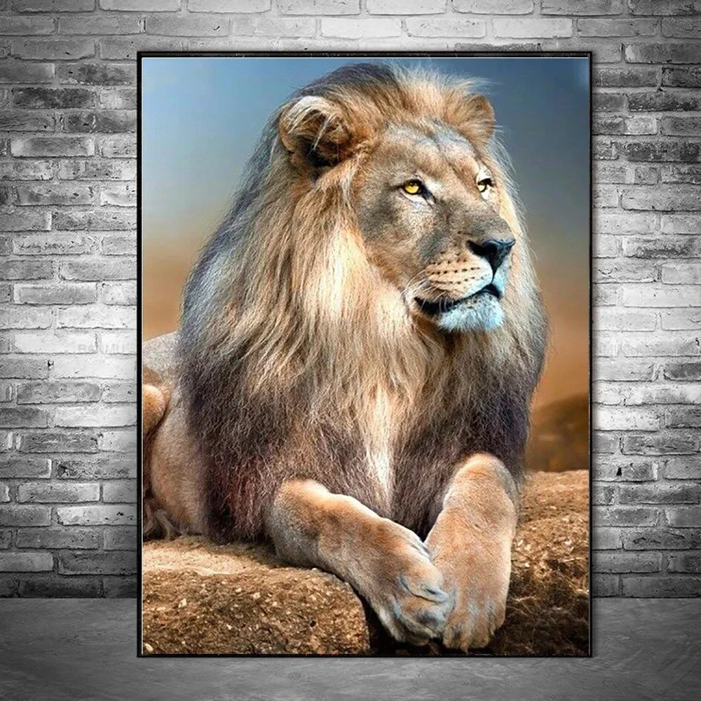 

YOUQU Lion 5d Diamond Painting Animal New Arrivals Embroidery Full Diamond Mosaic Jewelry Cross Stitch Kits Home Decor