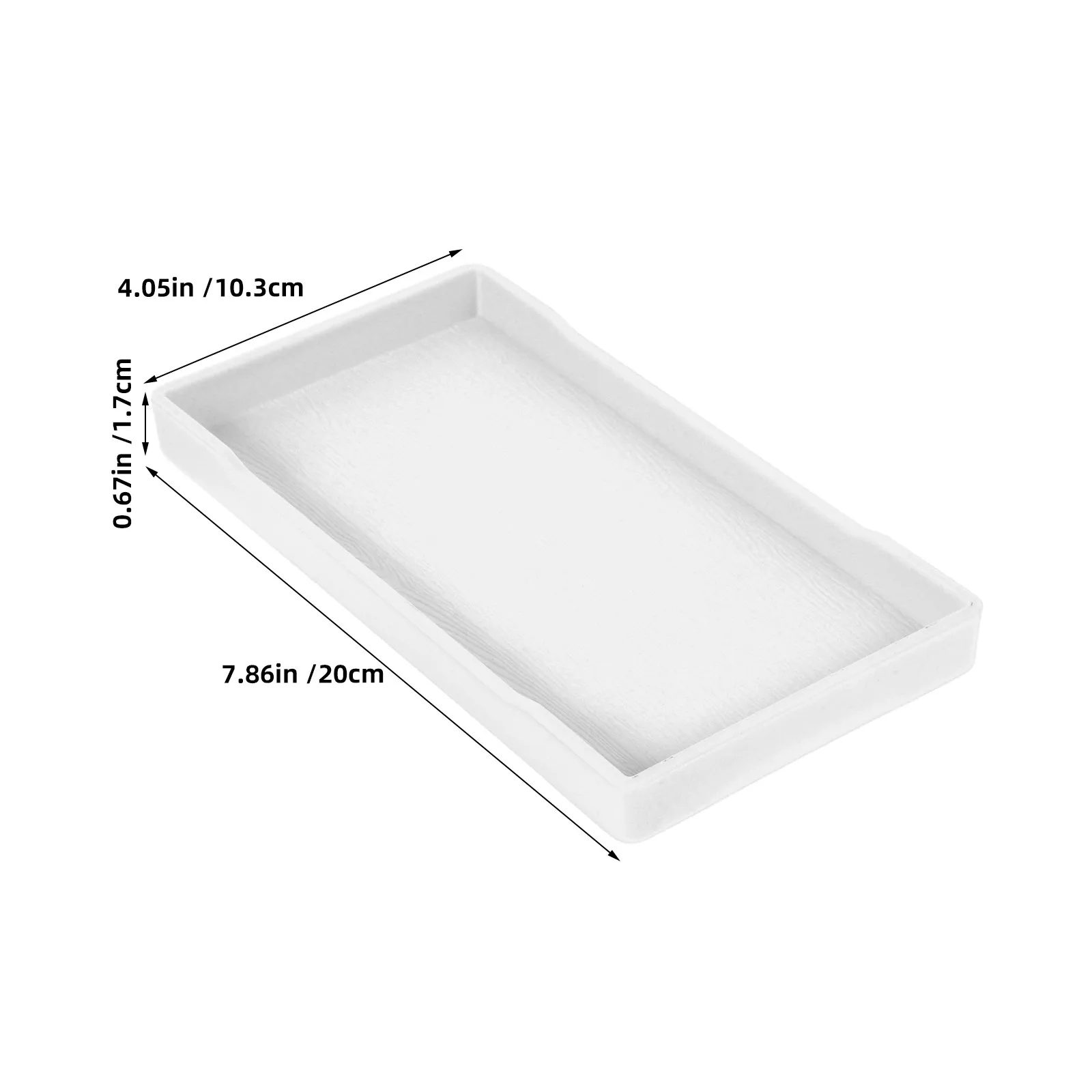 5Pcs Shatterproof Thickened Bathroom Vanity Tray Rectangle Organizer Small Decorative Tray Sink Countertop Wood Pattern - view 5