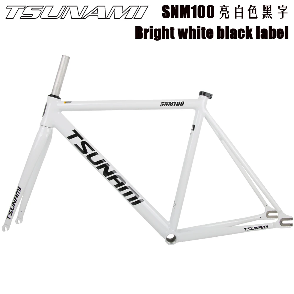 TSUNAMI SNM100 高品質シングルスピード自転車フレームセット固定ギア TSUNAMI SNM100 高品質シングルスピード自転車フレームセット固定ギア
