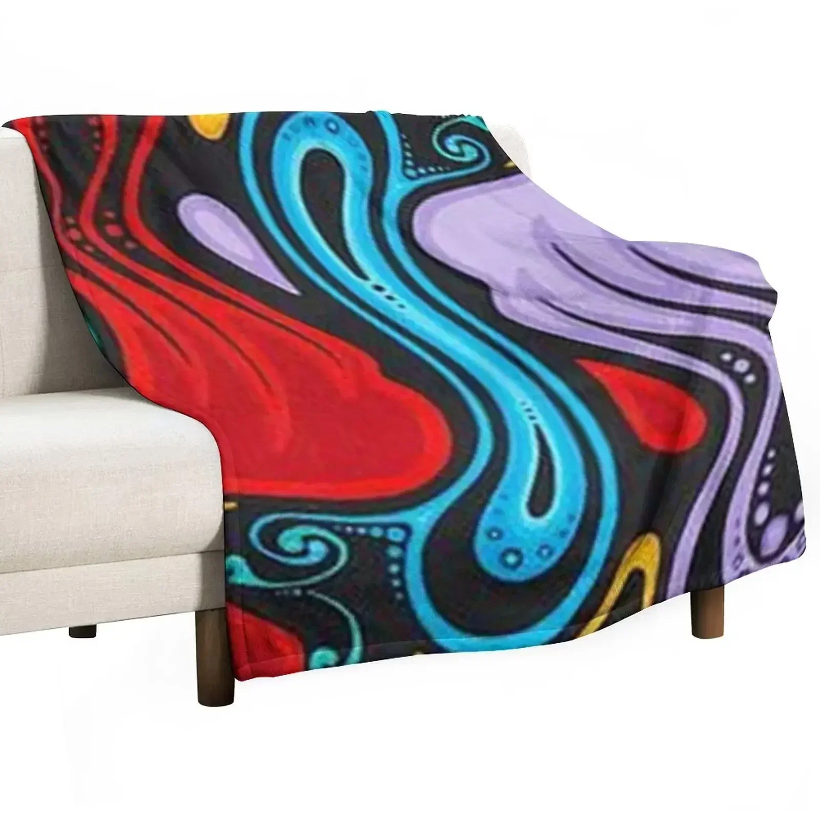 native bear Throw Blanket sofa bed Giant Sofa Plaid on the sofa Decorative Throw funny gift Furrys Blankets