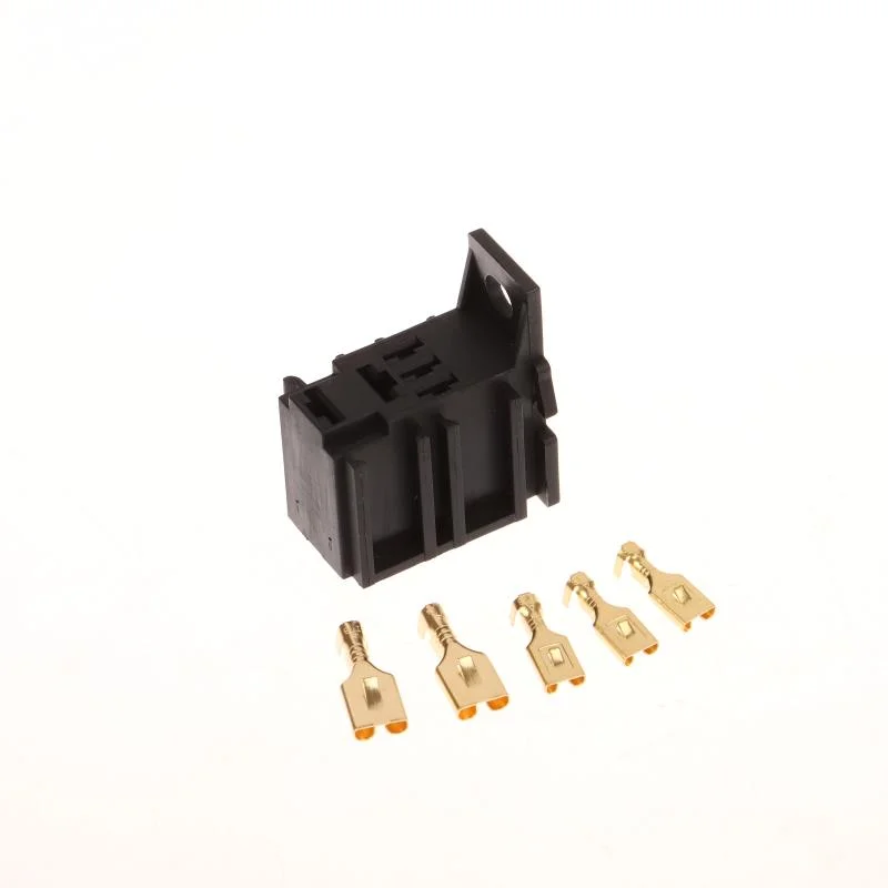 5 Sätze/los DIY Zubehör Auto Relais Stecker Buchse Ohne Draht Mit Terminal Geändert Nylon Flammschutzmittel