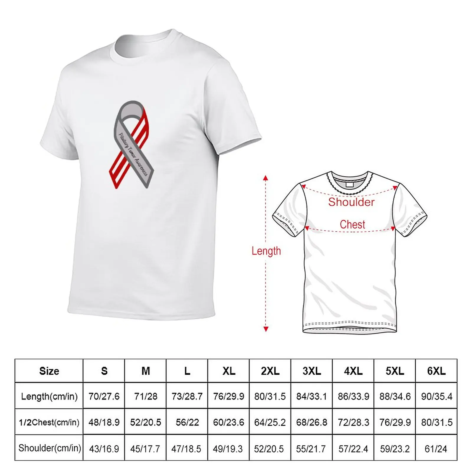 New Pituitary Tumor Awareness Ribbon T-Shirt Blouse quick-drying t-shirt plain white t shirts men