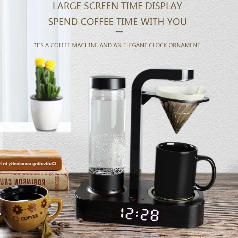 CM-602 บ้านกาแฟเครื่องนาฬิกาอัตโนมัติเครื่องชงชาขนาดเล็ก 220V/600W หยดประเภทเครื่องชงกาแฟมือ