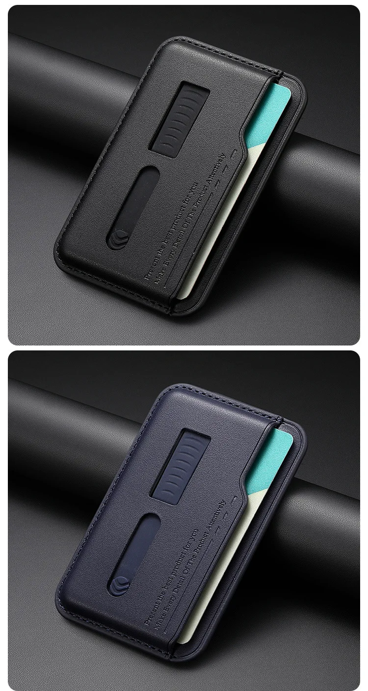 Starker magnetischer Kartenhalter mit Fächern für Magsafe Apple iPhone 17 16 15 14 18 Pro Max mit Kartenhalter, Fingerring und Handgelenkschlaufe – Detail 4