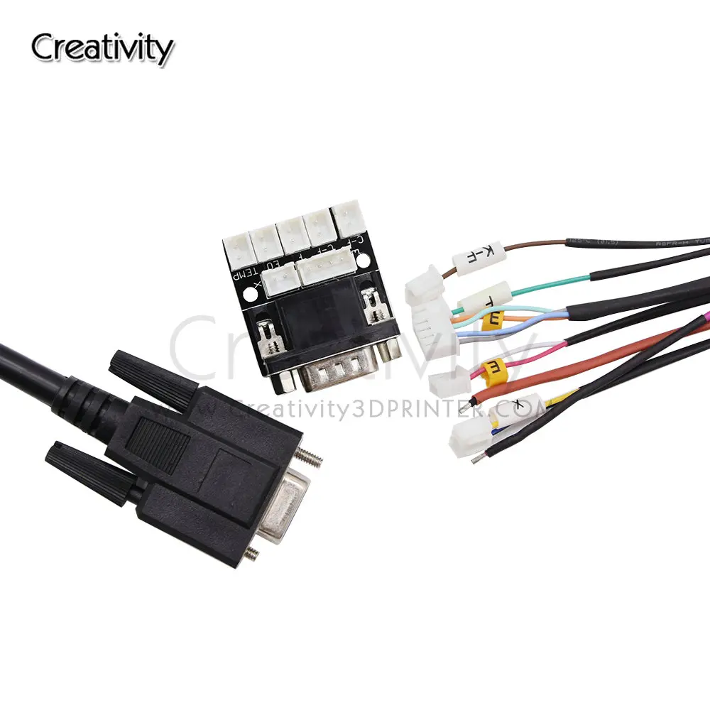 Creativity 3D Integrated Extrusion/Nozzle Heating/Temperature Control, Using VGA Signal Cable Transmission Motherboard