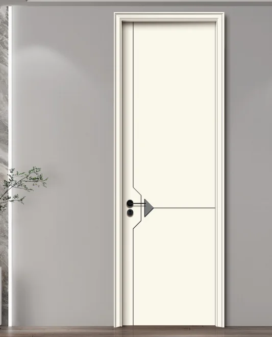 

Factory-made Custom Wooden Door Design. Wooden Interior Door for Hotels. Modern House Interior Door Without Deformation