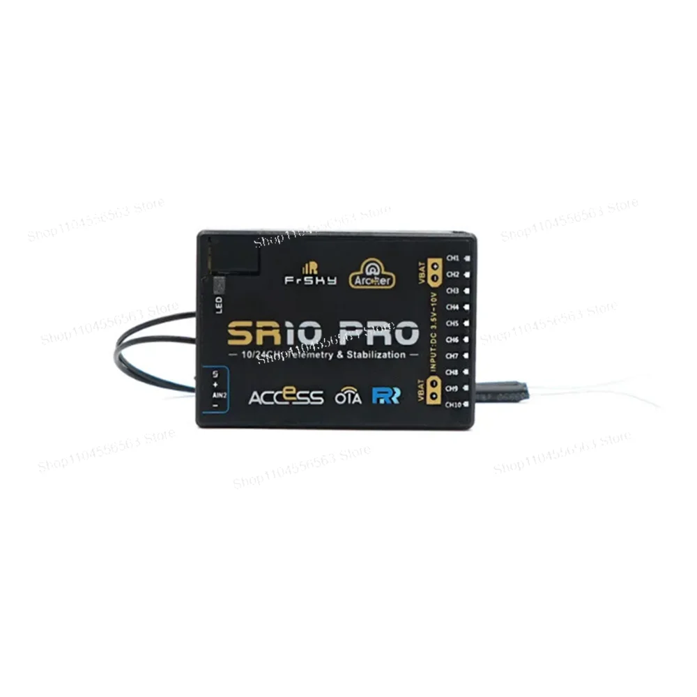 The Frsky Archer SR10 PRO gyro-stabilized receiver with a built-in 3-axis gyroscope and 3-axis accelerometer