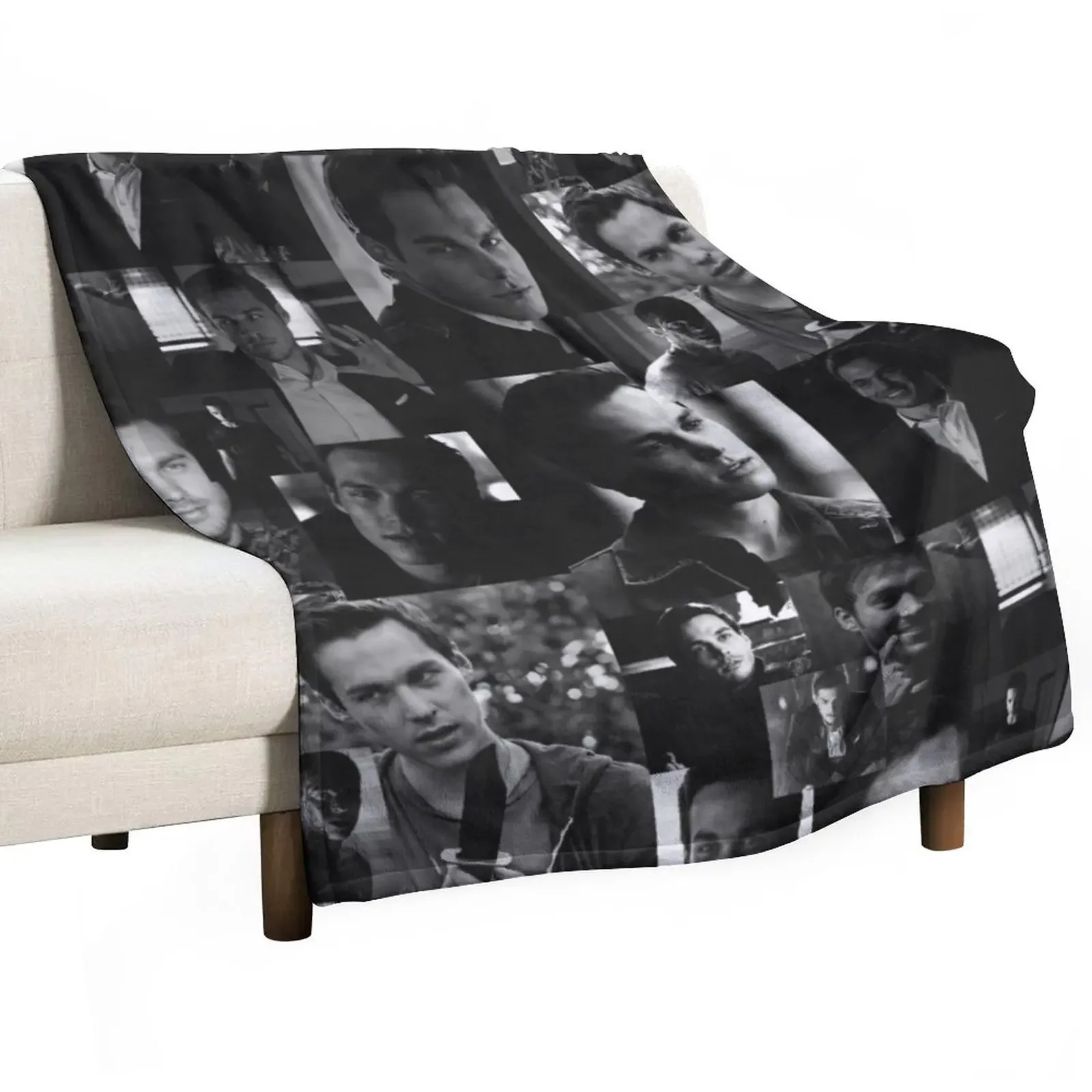 

Chris Wood collage Throw Blanket Bed Sofa Quilt Blankets