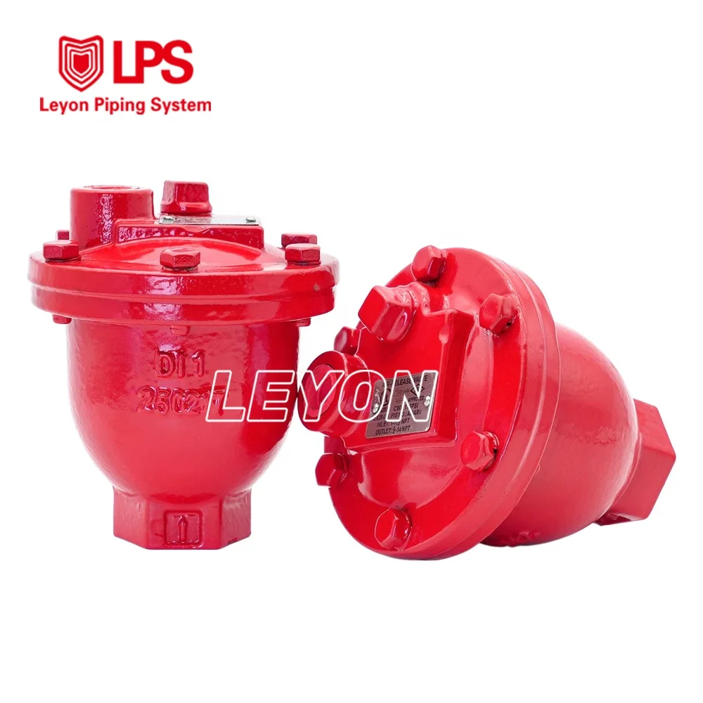 

Ductile Iron Automatic Air Vent Valve FM UL PN16 Fire Protection System Fire Sprinkler System Air Release Valves
