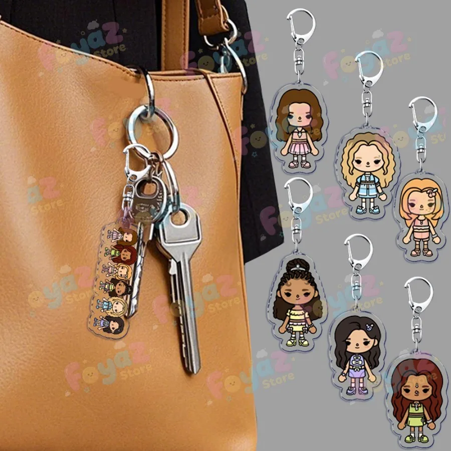 Cool K-pop Katseye Keychain Accessories Bag Charms Cute MANON