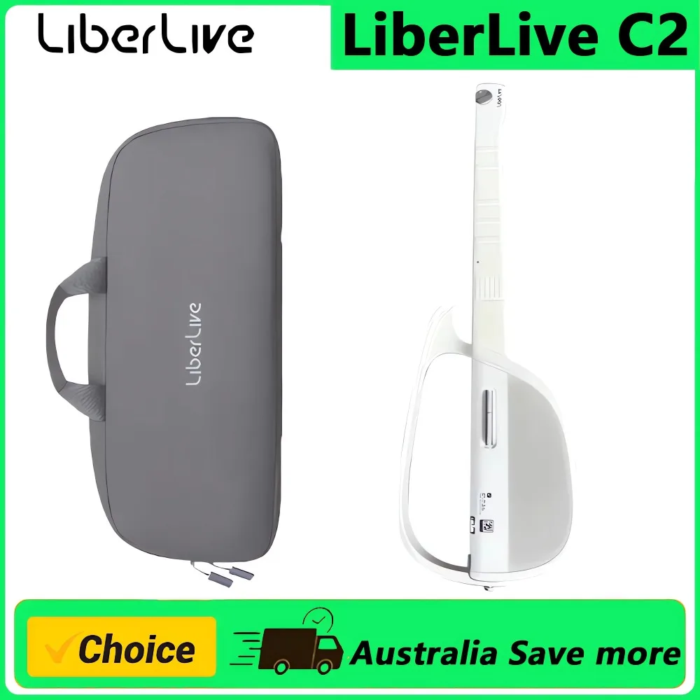 LiberLive C2 New Fretless Guitar, Intelligent Accompaniment Electric Guitar with Automatic Chord Playing