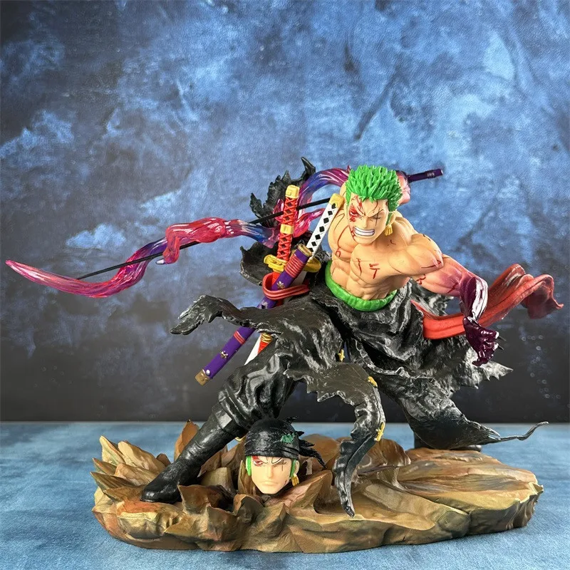 

King Gk Rhonoa Solon Handheld Convertible Model Ornament Double Headed Carving Action Figure Collectible Toy