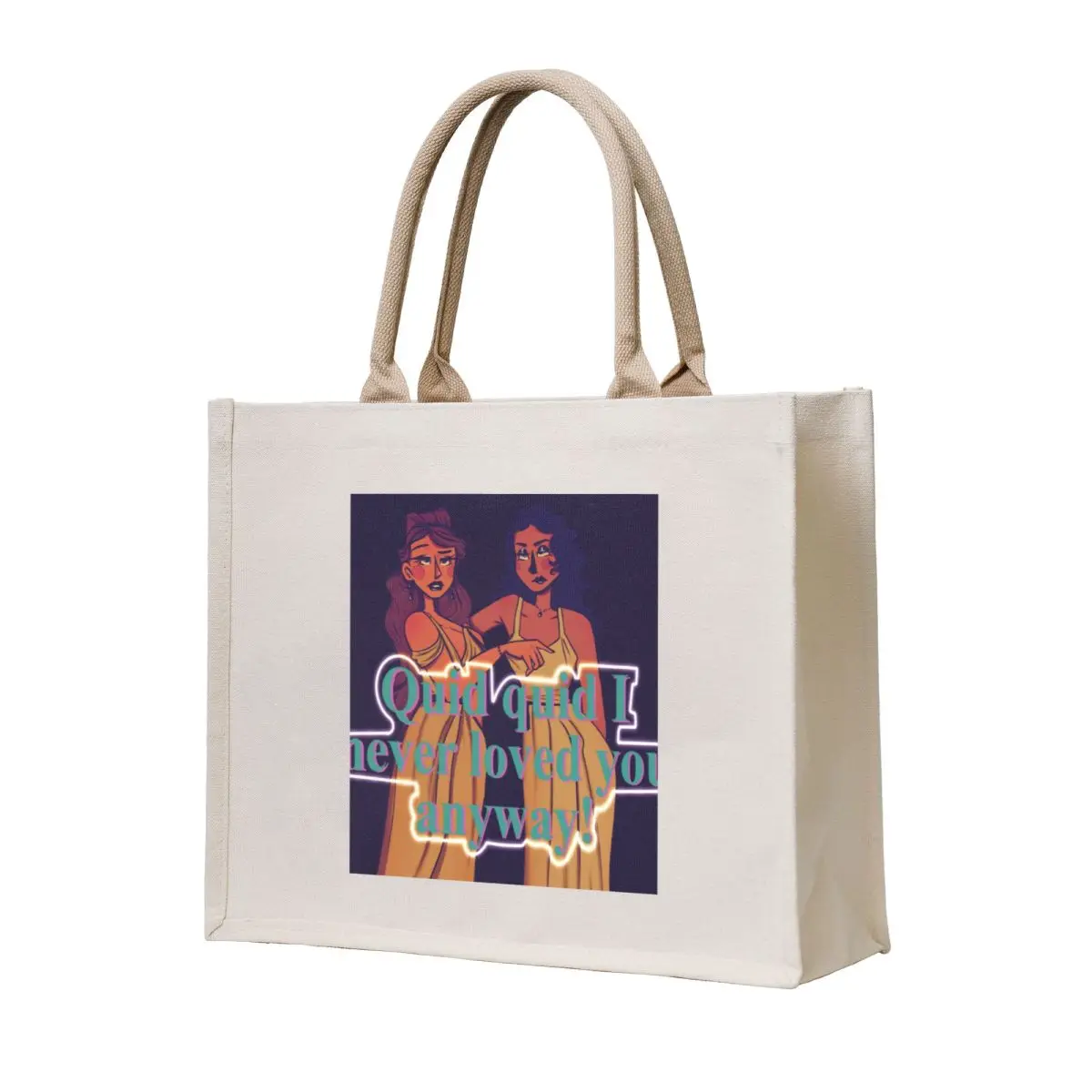 

Quid quid I never loved you anyway Tote Bag Customizable tote bag Women's beach bags bag luxury women tote canvas
