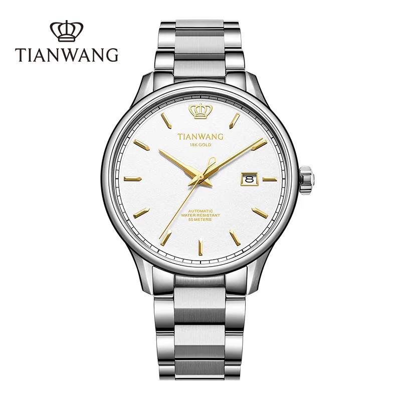 TIAN WANG Men\'s Watches For Men NH35 Automatic Mechanical Wristwatches Mens Wrist High-end Luxury Man Watch Steel Male Clocks