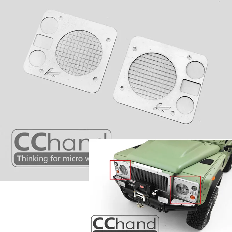 

CChand Metal Front Light Guard for G2 1/10 D90 D110 Crawler Car Model Toys for Adult Spare Parts TH20956-SMT9