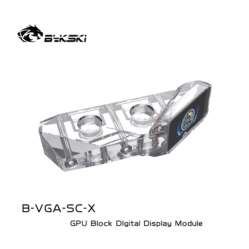 Bykski B-VGA-SC-X GPU Block Connection Module with Temperature Display
